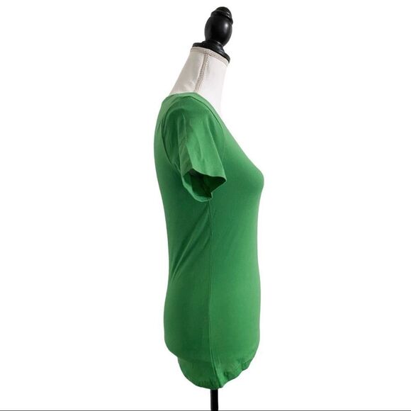 Anvil Ladies Featherweight V Neck Short Sleeve Tee Green Apple Size Extra Small - Picture 5 of 6